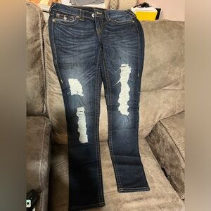 True religion blue jeans size 27